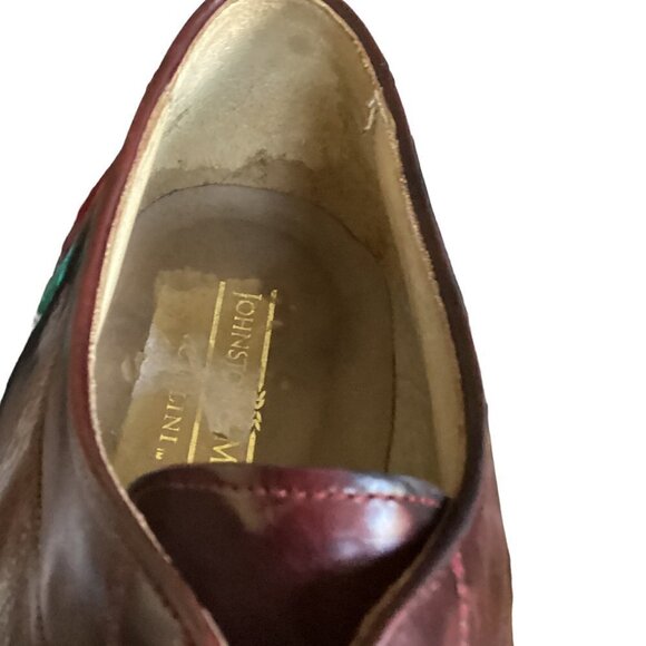Johnston & Murphy Cellini Lace-Up Leather Oxford Mens Sz 10-1/2M Cordovan #260D - Picture 9 of 11